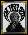 Lil Uzi Vert anime wall art with Ryomen Sukuna Jujutsu Kaisen concept visual poster print