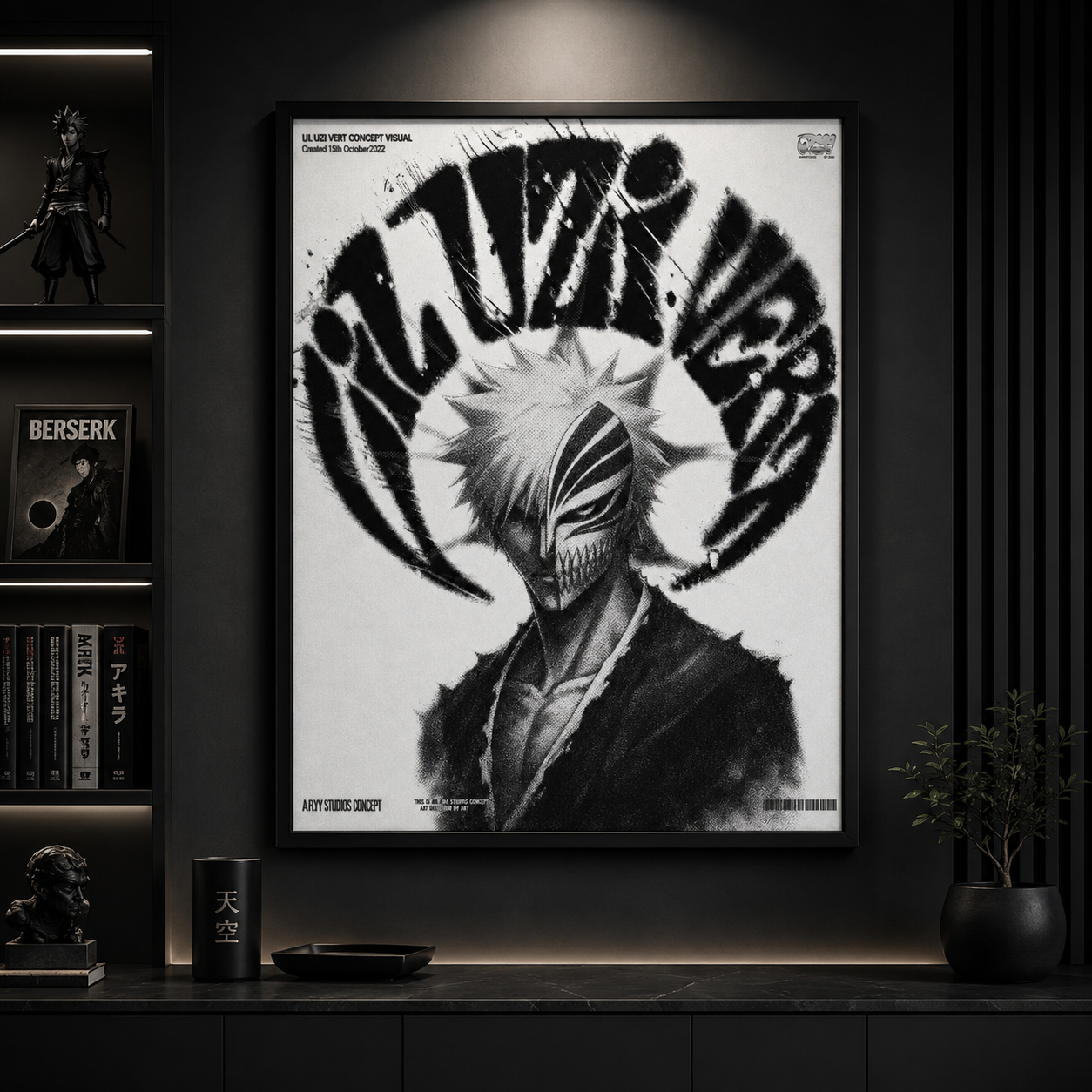 Lil Uzi Vert Anime Wall Art - Ichigo Kurosaki Bleach Concept Visual  album cover poster print wall art decor