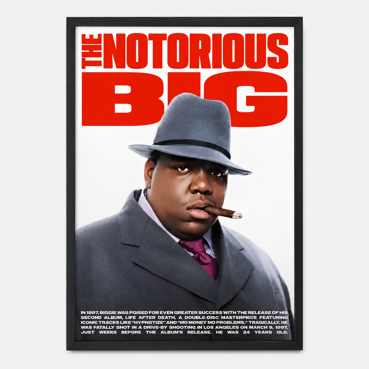The Notorious B.I.G. Portrait | Unframed Bedroom album cover poster print wall art decor