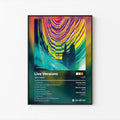 Tame Impala Live Versions Tracklist Poster | Unframed Bedroom Wall Art