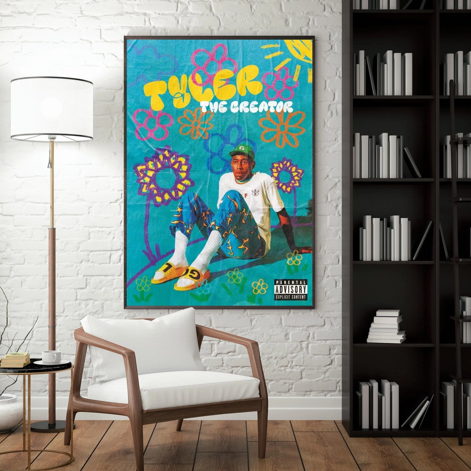 Tyler, The Creator Flower Boy Aesthetic Blue Graffiti album cover poster print wall art decor