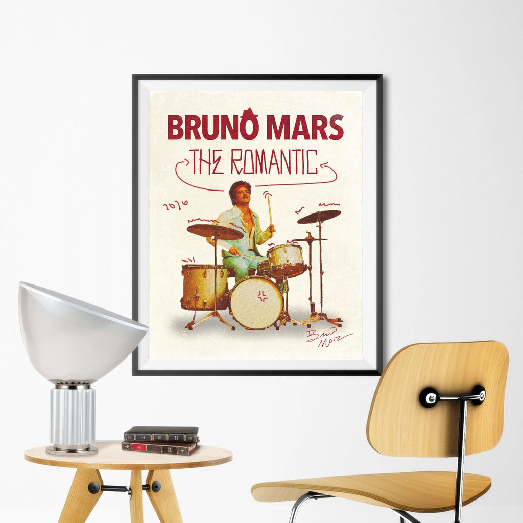 Bruno Mars The Romantic Wall Art Print album cover poster print wall art decor