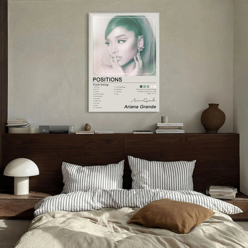 Ariana Grande Positions Tracklist  | Unframed Bedroom album cover poster print wall art decor