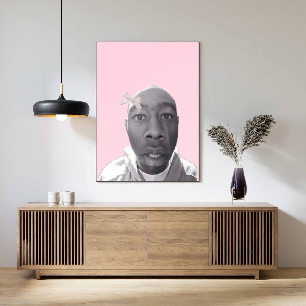 Tyler, The Creator Funny Pink Bow Aesthetic Minimalist album cover poster print wall art decor