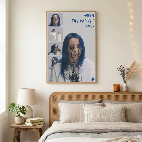 Billie Eilish Vintage Movie  Style album cover poster print wall art decor