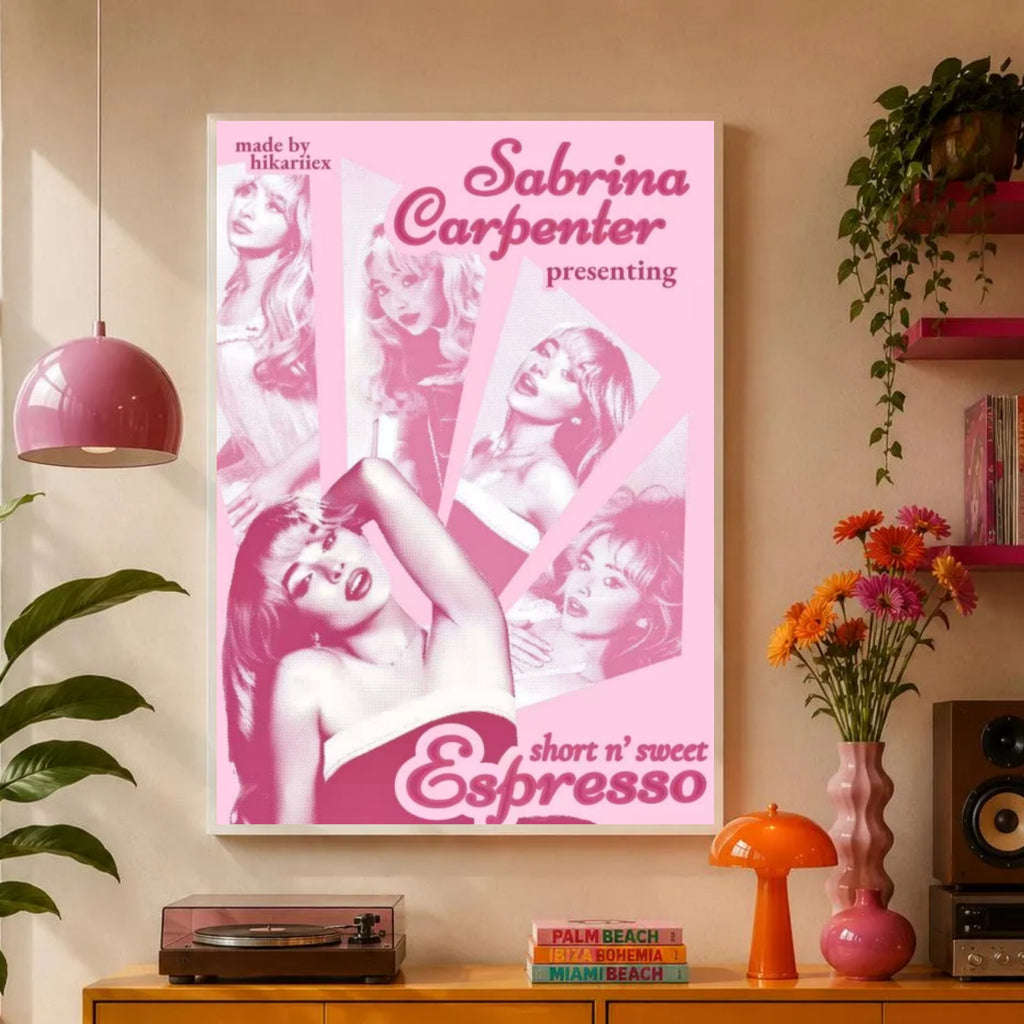 Sabrina Carpenter Espresso  | Unframed Bedroom Wall Art album cover poster print wall art decor