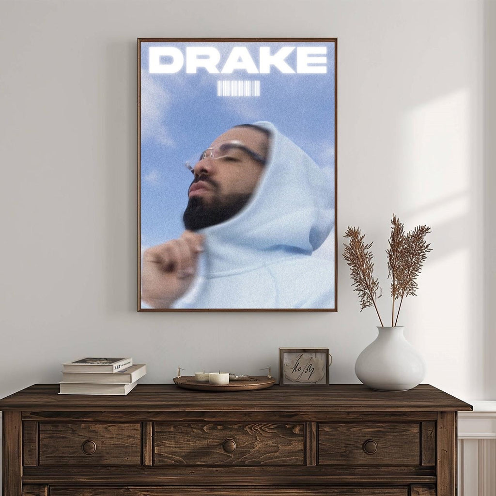 Drake Blue Hoodie Aesthetic Music Video Art album cover poster print wall art decor