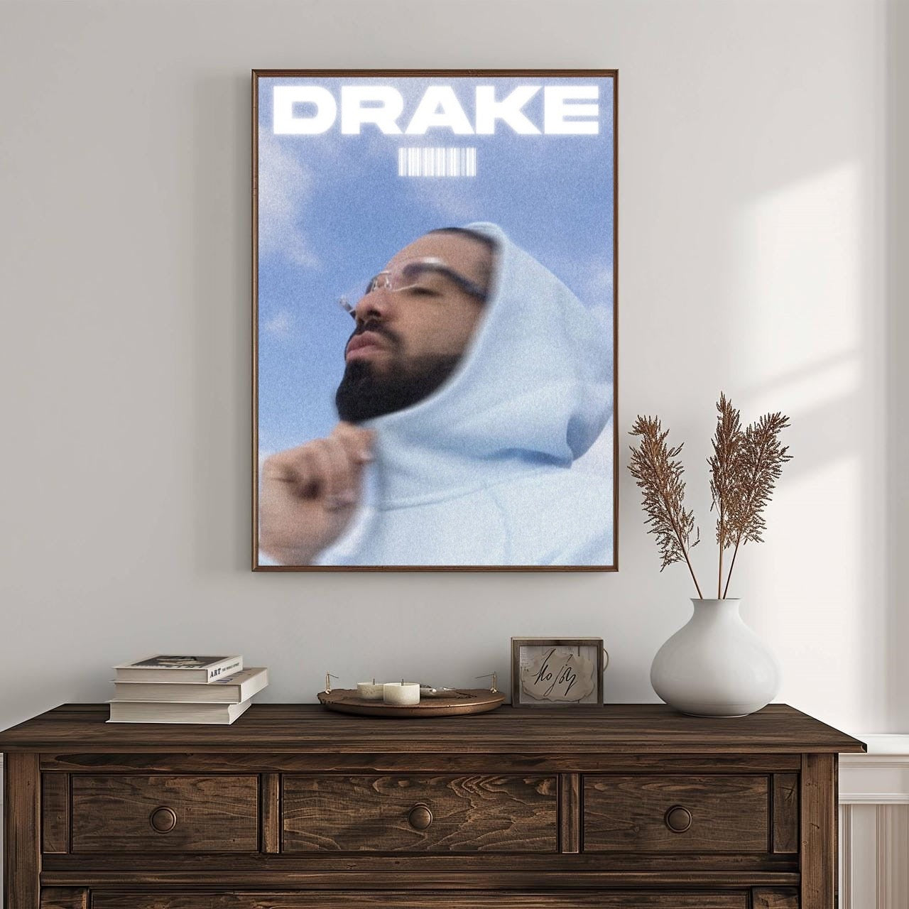 Drake Blue Hoodie Aesthetic Music Video Art album cover poster print wall art decor