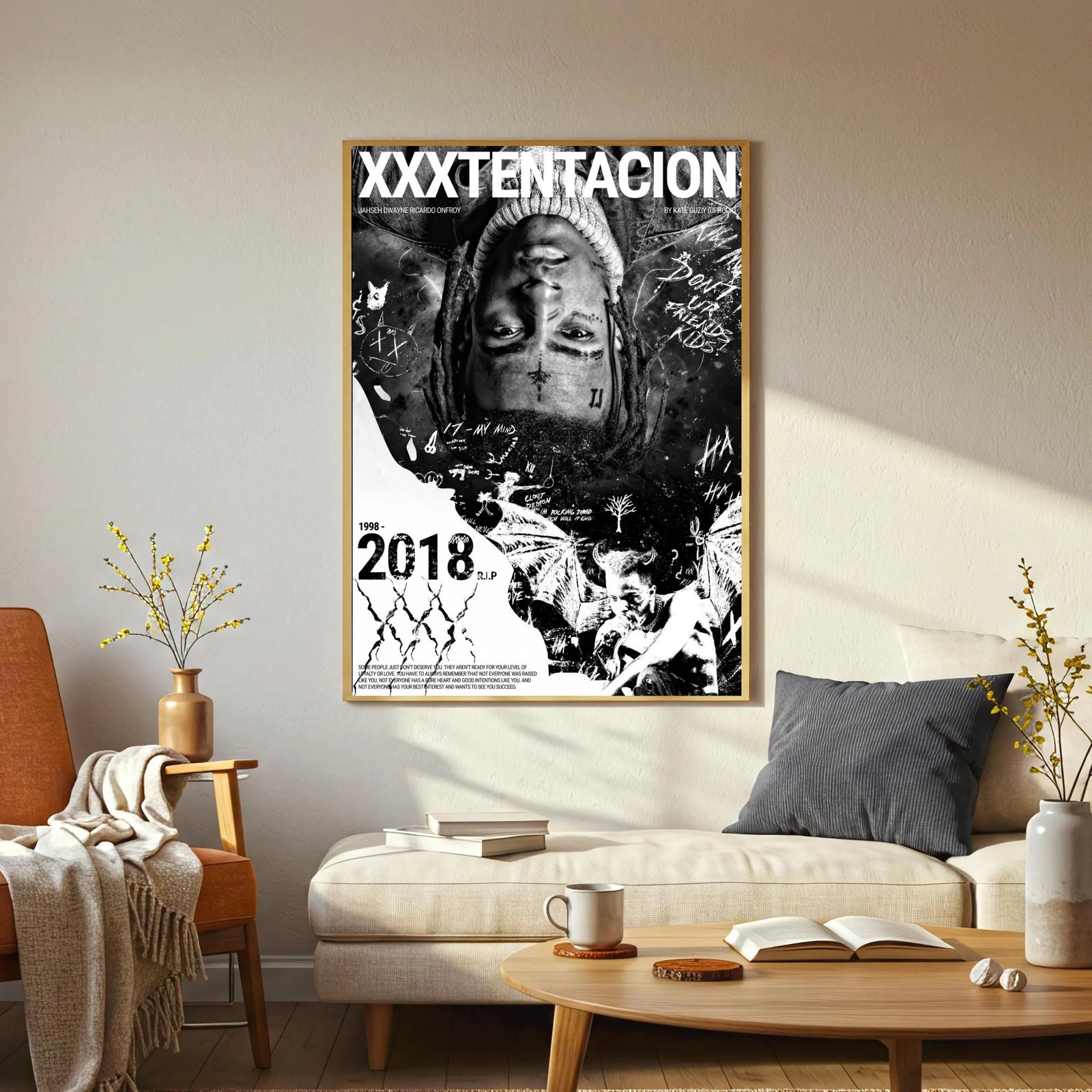 XXXTentacion XXXTENTACION 17 My Mind Abstract Graphic album cover poster print wall art decor
