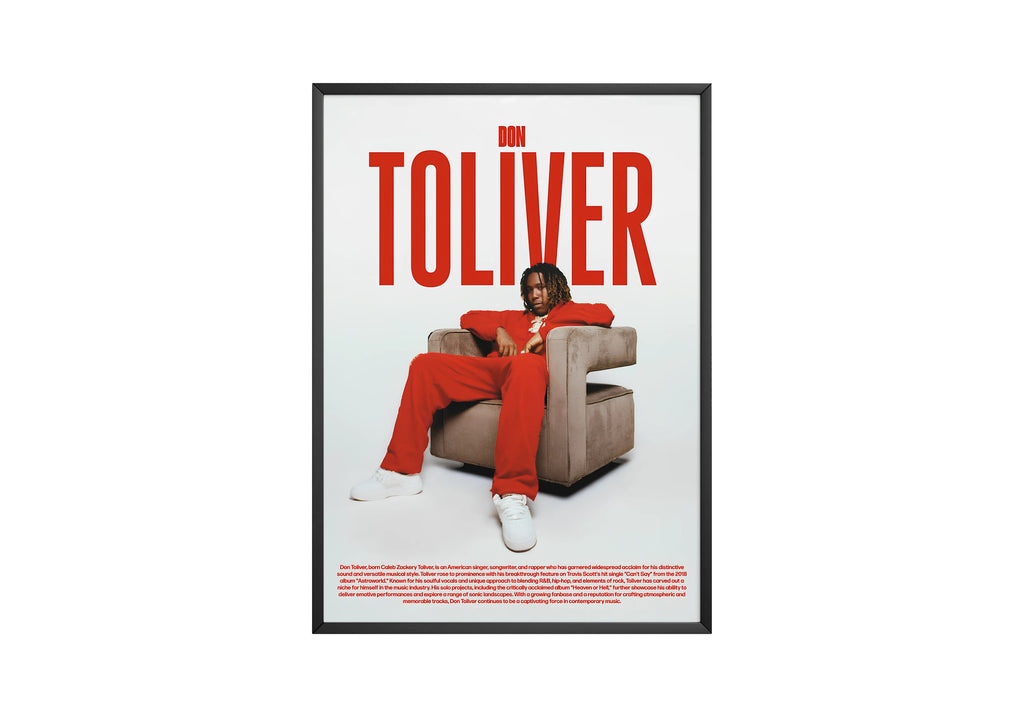 Don Toliver Biography Portrait  | Unframed Bedroom Wall Art album cover poster print wall art decor