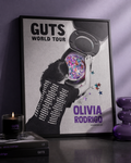 Olivia Rodrigo GUTS World Tour Poster | Unframed Bedroom Wall Art