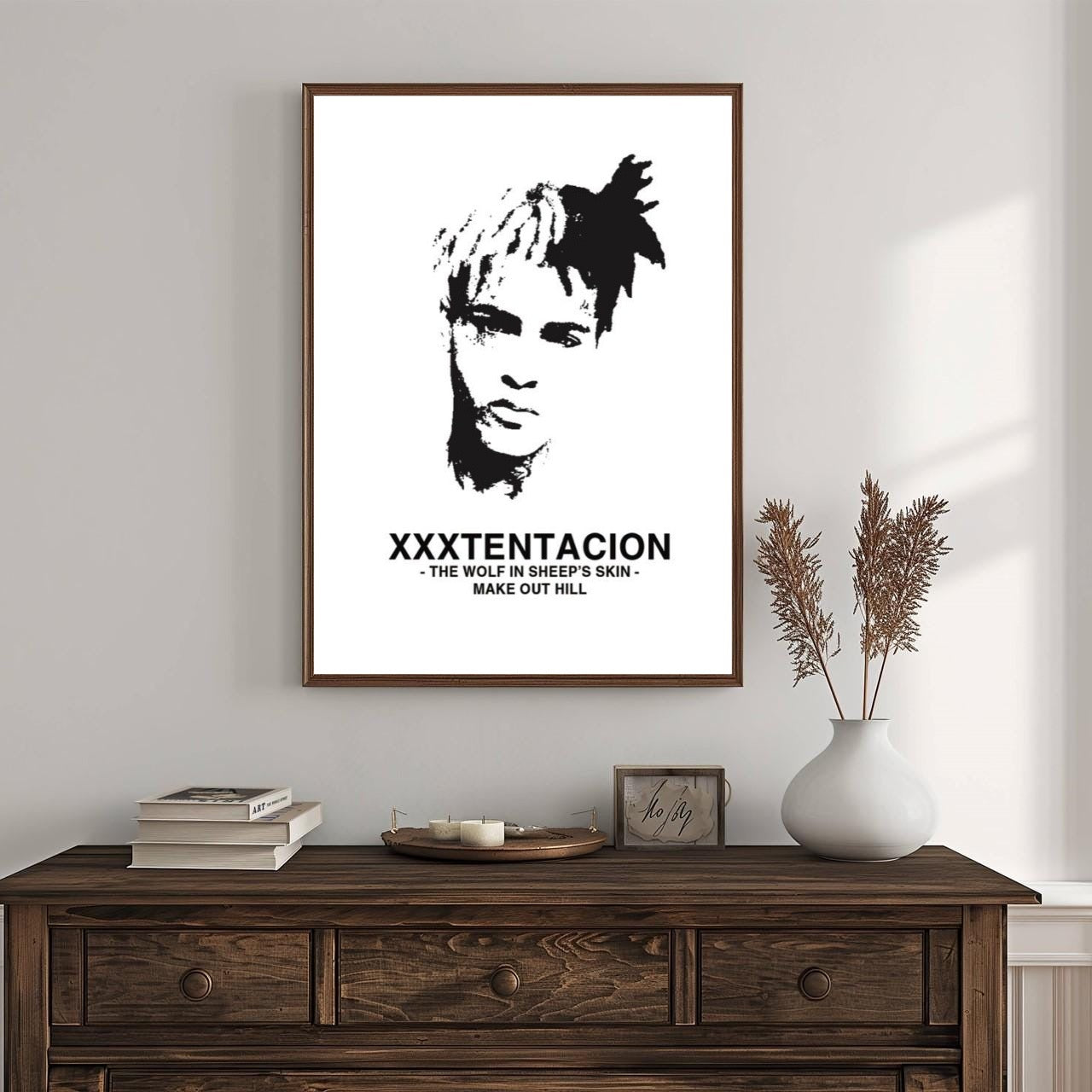 XXXTentacion XXXTENTACION Wolf In Sheeps Skin Minimalist album cover poster print wall art decor