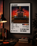 Bad Bunny El Último Tour Del Mundo Album Poster | Unframed Bedroom Wall Art