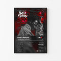 YoungBoy Never Broke Again Until I Return Tracklist Poster | Unframed Bedroom Wall Art