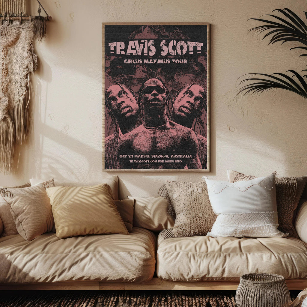 Travis Scott Circus Maximus Tour Wall Art Print album cover poster print wall art decor