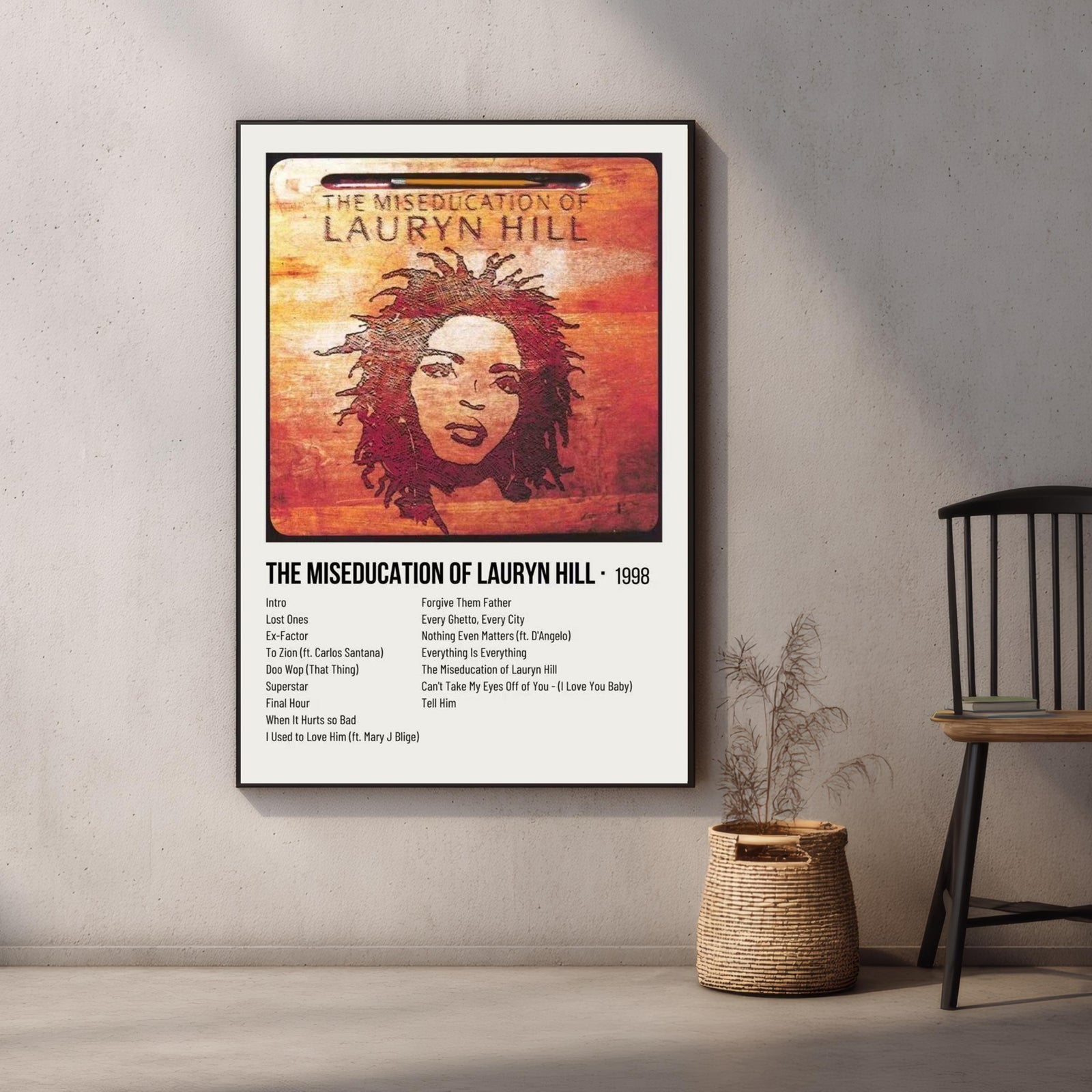 SZA The Miseducation of Lauryn Hill Classic album cover poster print wall art decor