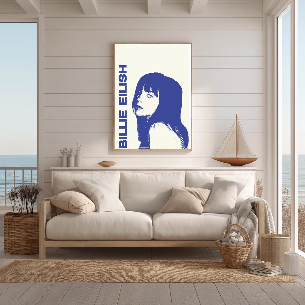 Billie Eilish Bossa Nova Dreamy Aesthetic album cover poster print wall art decor