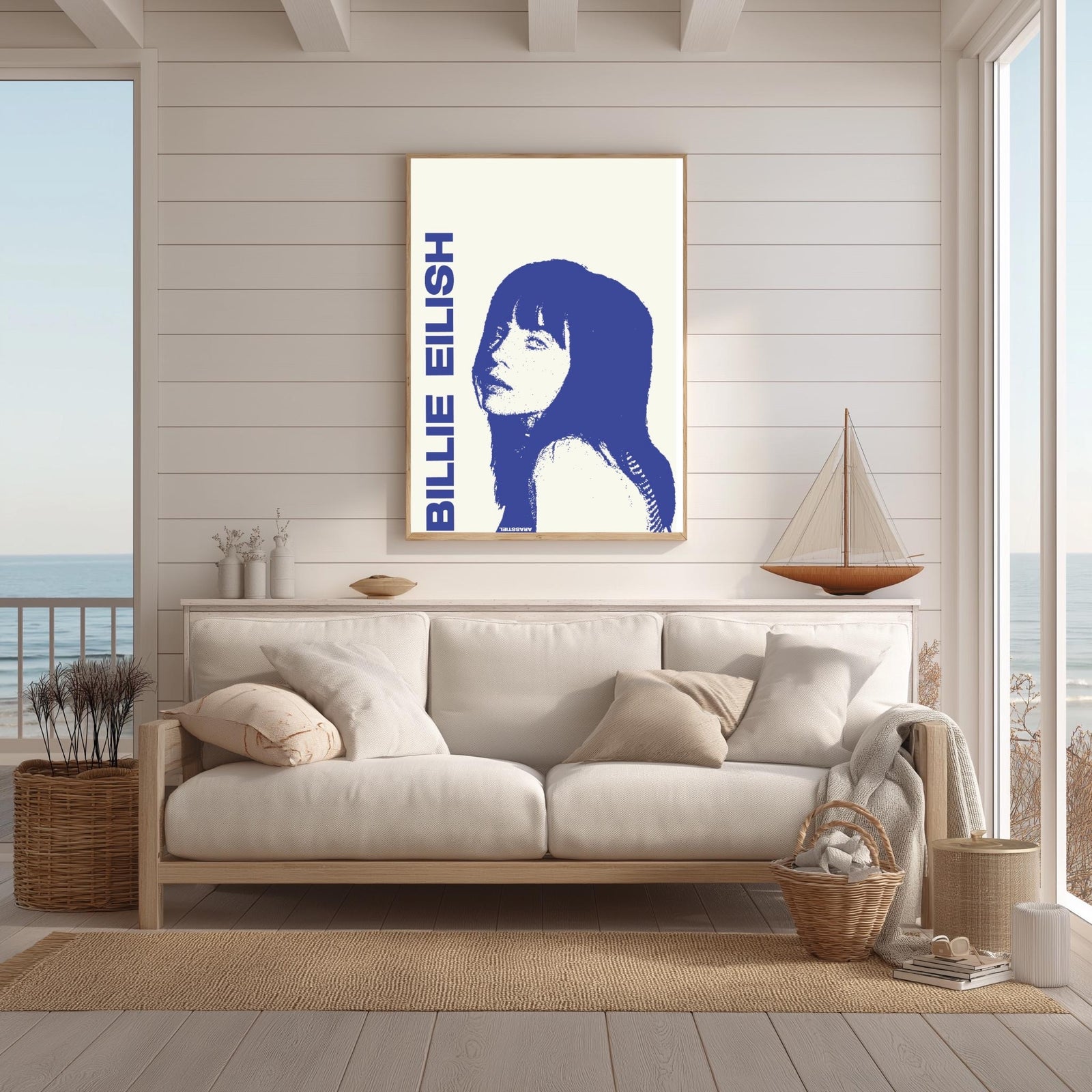Billie Eilish Bossa Nova Dreamy Aesthetic album cover poster print wall art decor
