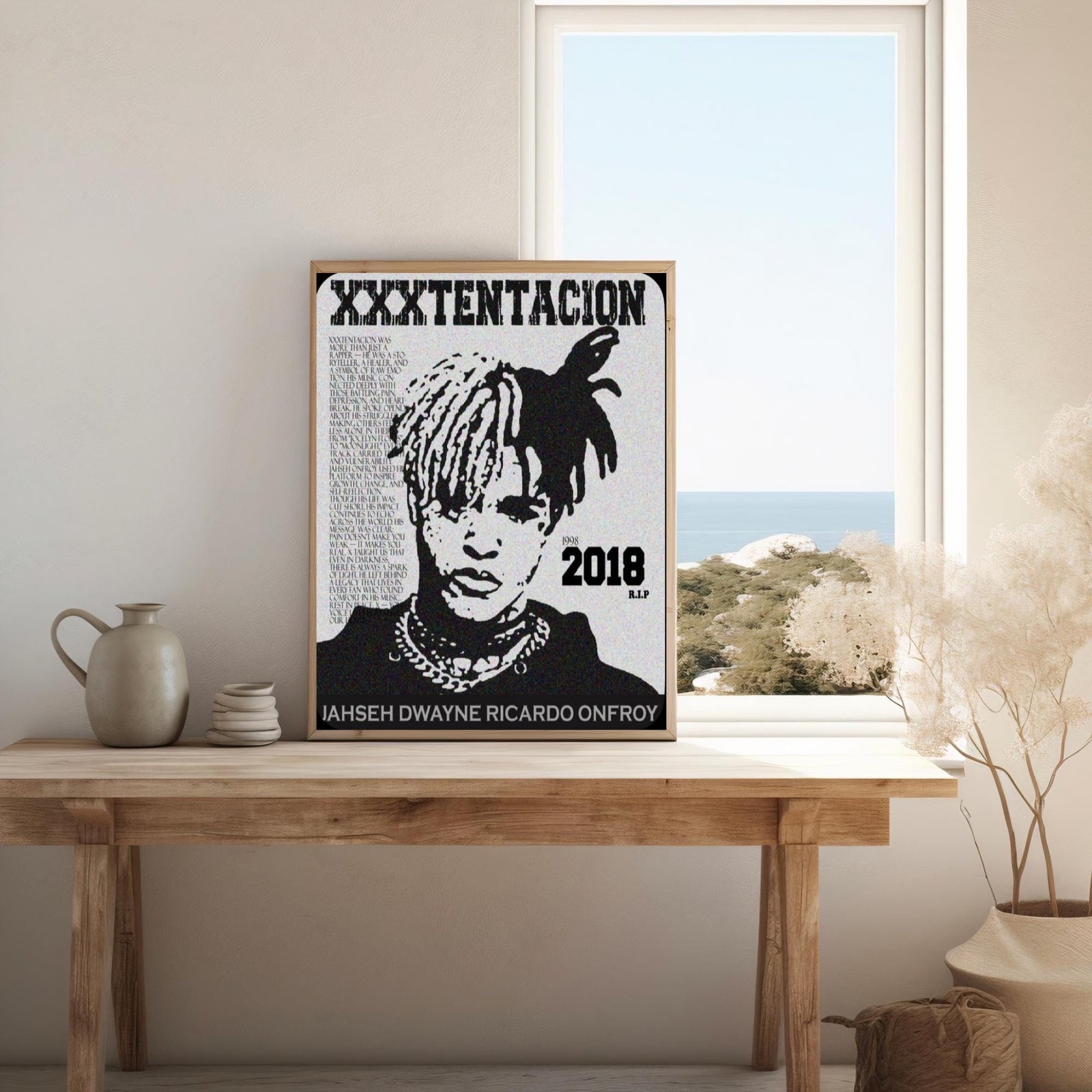 XXXTentacion XXXTENTACION R.I.P 2018 Memorial Portrait album cover poster print wall art decor