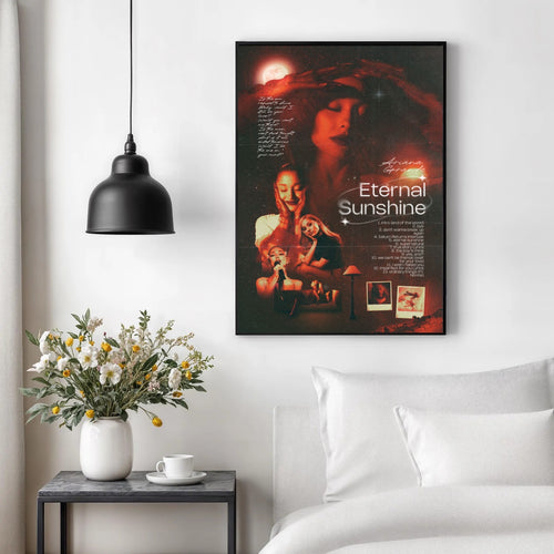 Ariana Grande Eternal Sunshine   | Red Portrait | Unframed Bedroom album cover poster print wall art decor