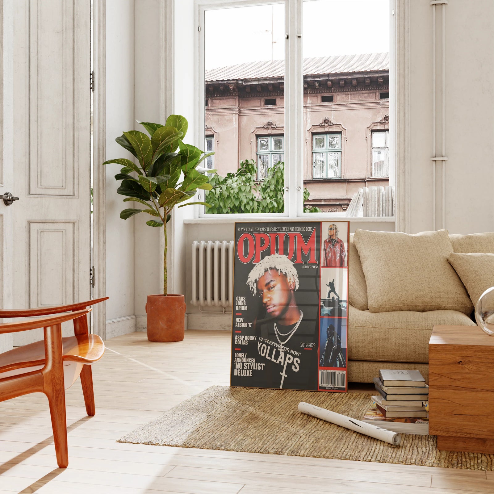 Opium Collective Magazine Cover | Unframed Bedroom album cover poster print wall art decor