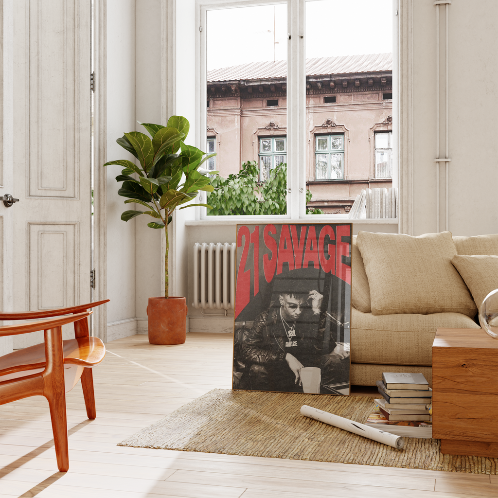 21 Savage Red Writing album cover poster print wall art decor