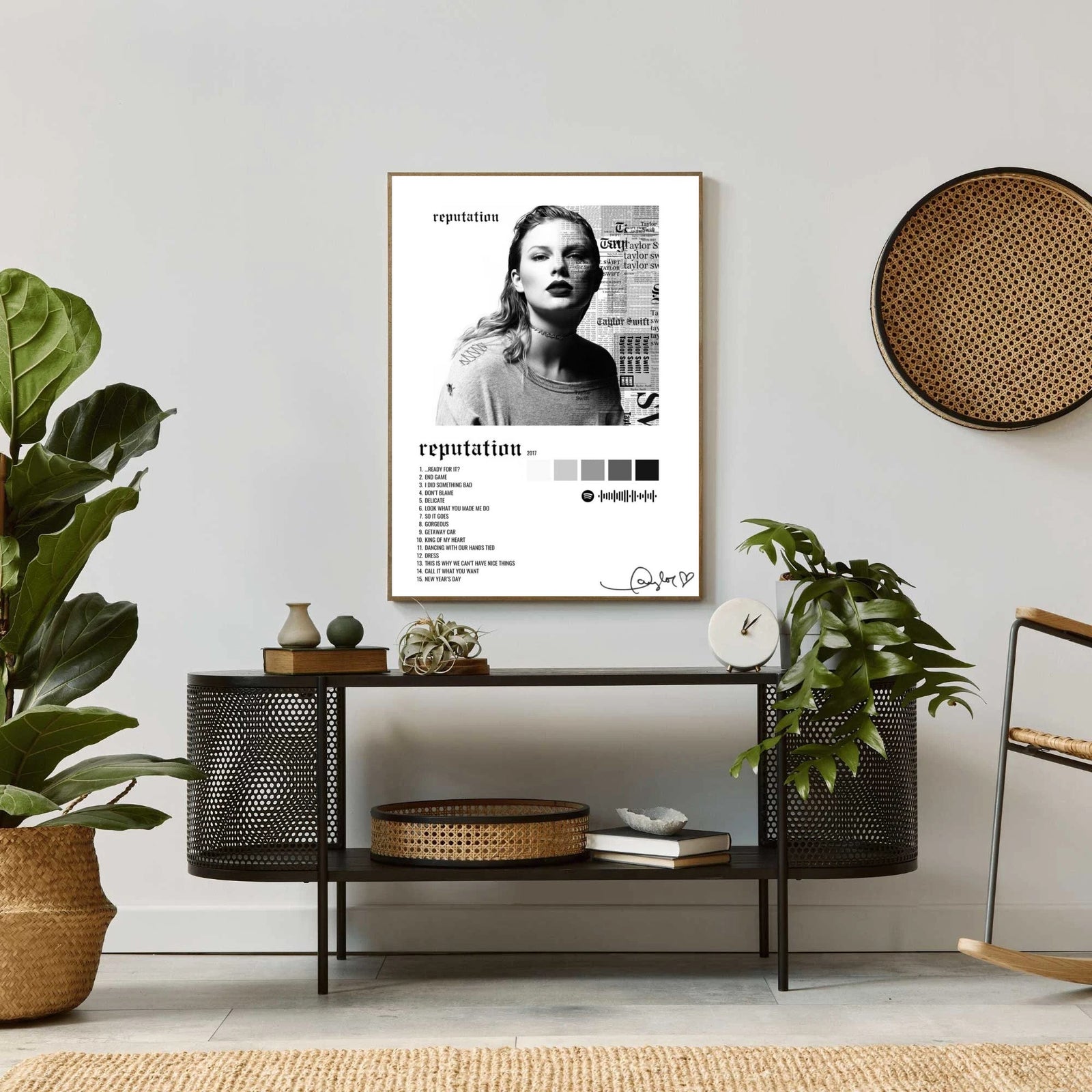 Taylor Swift Kanye West Graduation   Waterproof Non-woven album cover poster print wall art decor