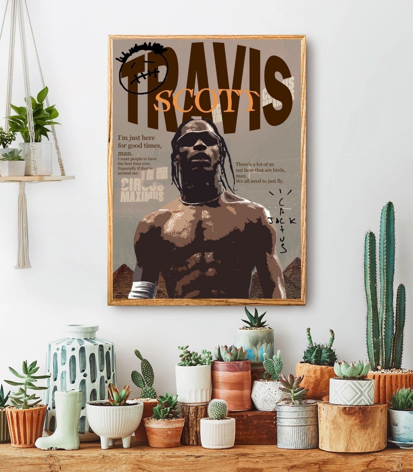 Travis Scott Circus Maximus Portrait album cover poster print wall art decor