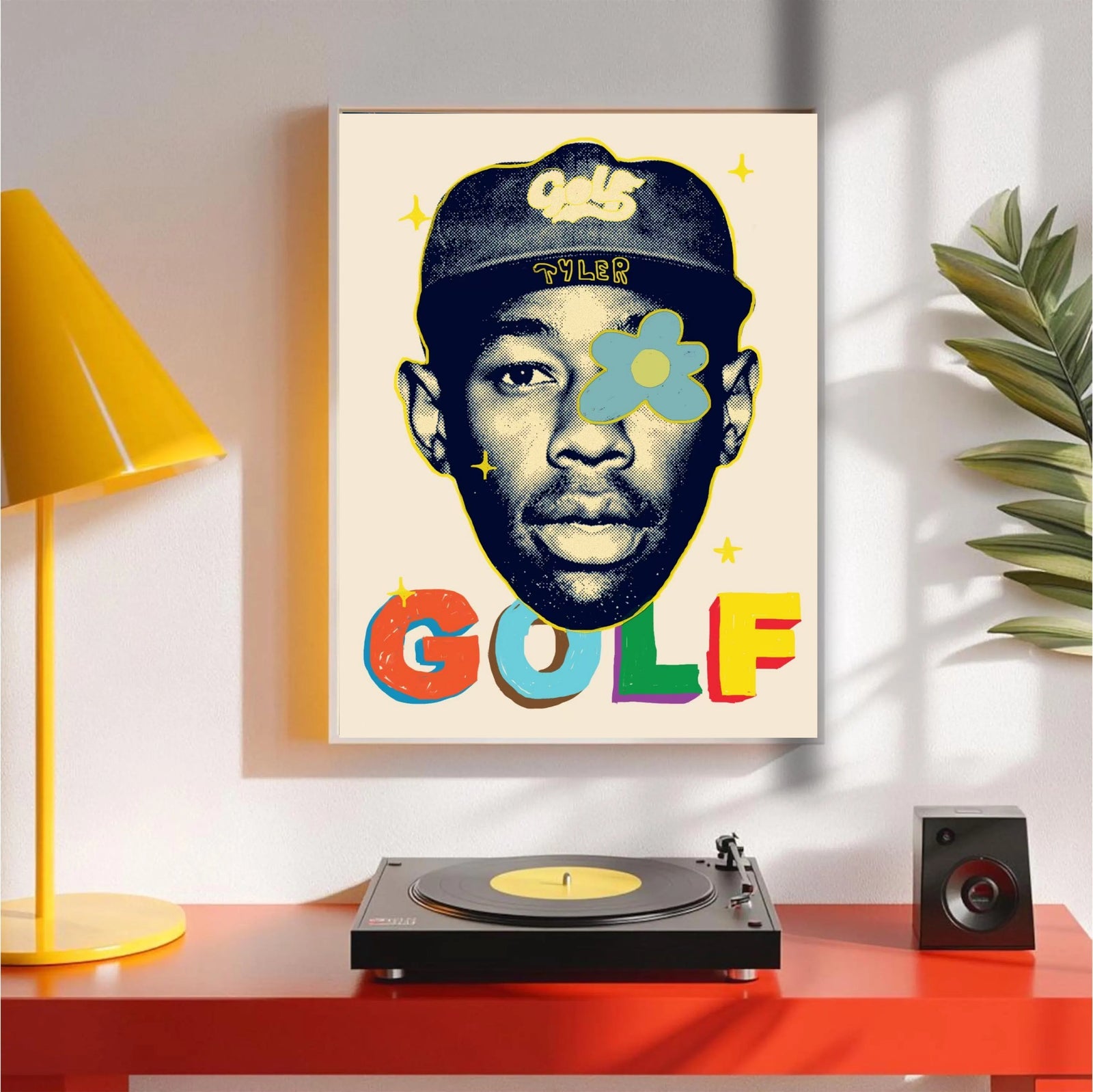 Tyler, The Creator GOLF Wang Pop Art Flower album cover poster print wall art decor