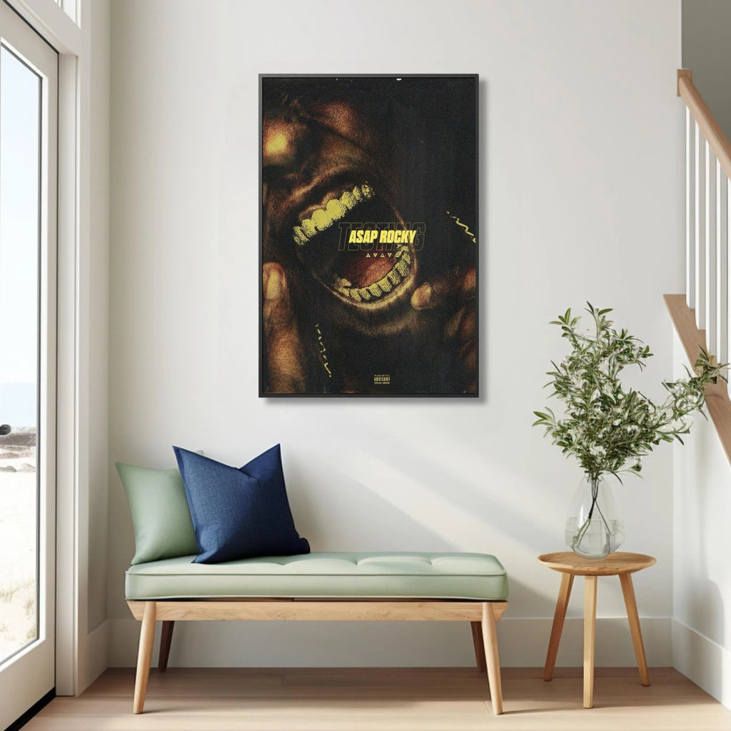 Travis Scott A$AP Rocky Testing Tracklist Wall Art Print album cover poster print wall art decor