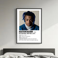 XXXTENTACION Blue Dreads Polaroid Style Art Poster poster wall art print room decor