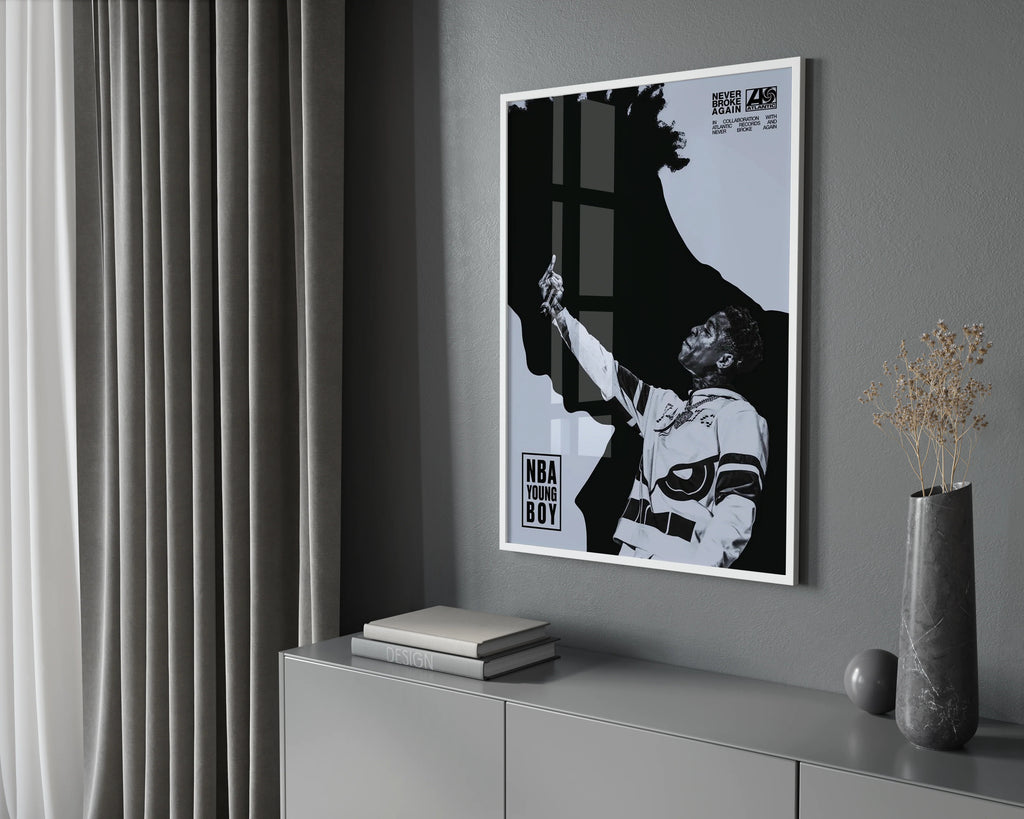 YoungBoy Never Broke Again Portrait  | Unframed Bedroom Wall Art album cover poster print wall art decor