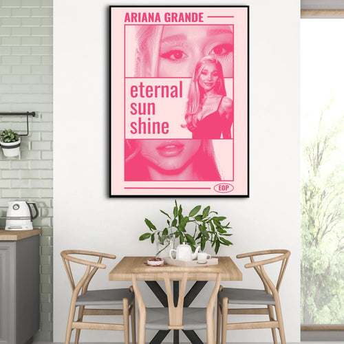 Ariana Grande Eternal Sunshine Pink Portrait  | Unframed Bedroom album cover poster print wall art decor