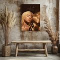 Billie Eilish Golden Aesthetic Music Poster Premium Non-woven Wall Art poster wall art print room decor