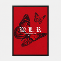 Playboi Carti Whole Lotta Red Butterfly Poster | Unframed Bedroom Wall Art