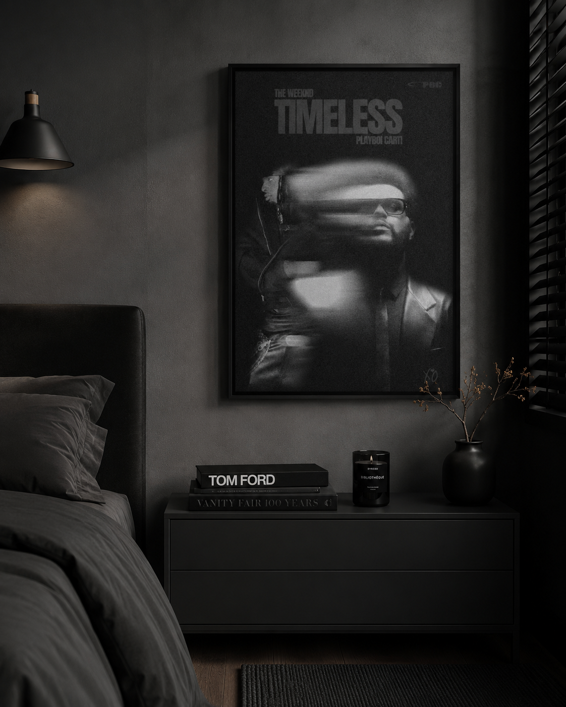 The Weeknd Tom Ford Timeless  - Premium Canvas , Music  Decor album cover poster print wall art decor