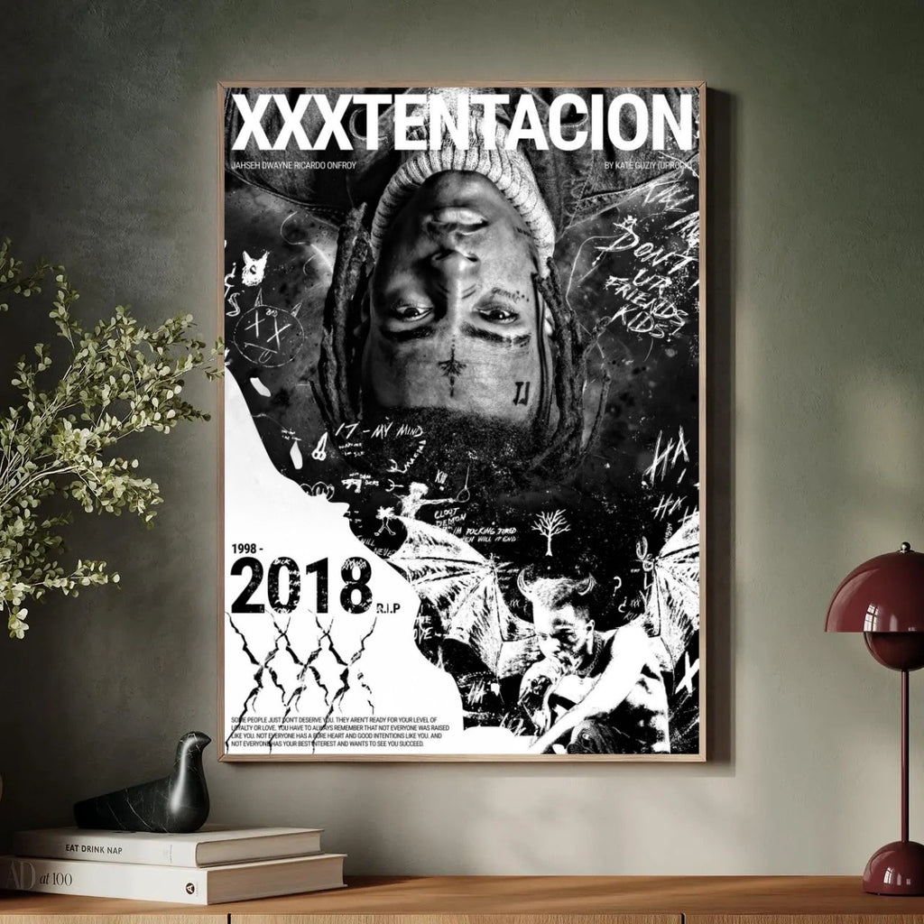XXXTentacion XXXTENTACION 17 My Mind Abstract Graphic album cover poster print wall art decor