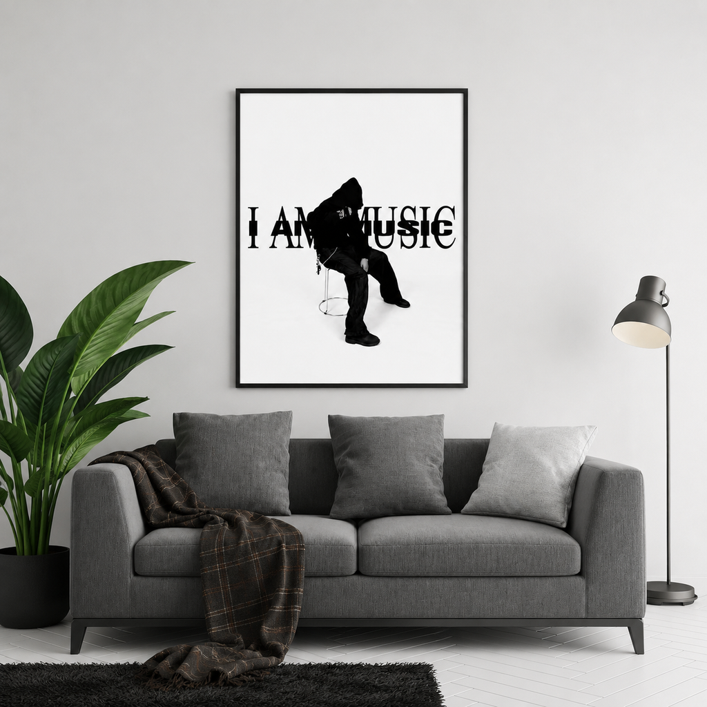 Playboi Carti I AM MUSIC Minimal  | Unframed Bedroom Wall Art album cover poster print wall art decor
