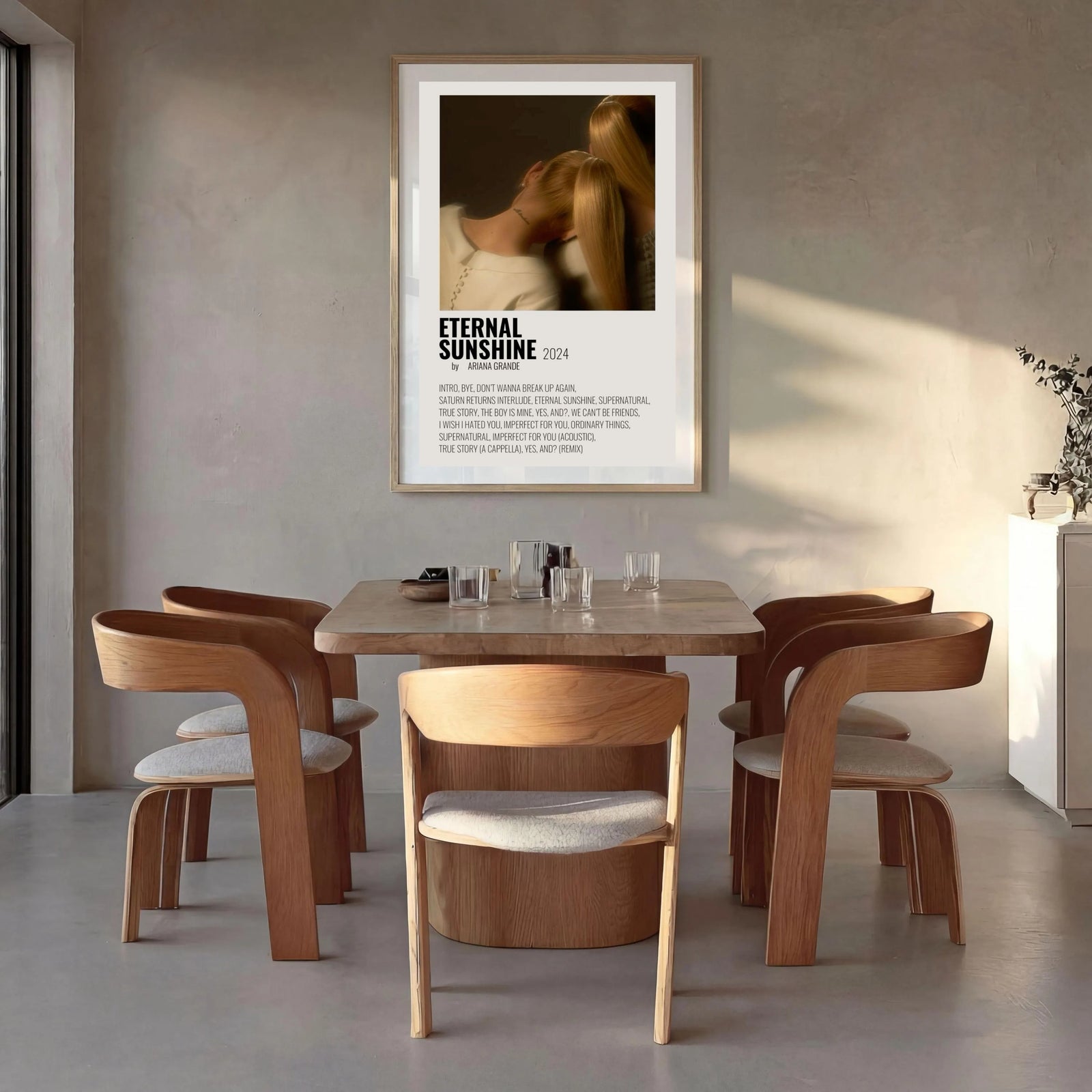 Ariana Grande Eternal Sunshine 2024   - Warm Brown album cover poster print wall art decor