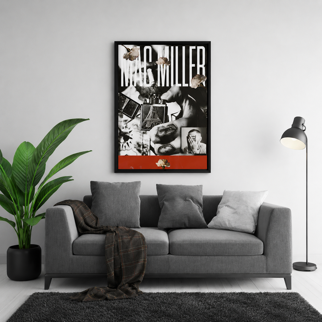 Mac Miller Collage  | Unframed Bedroom Wall Art album cover poster print wall art decor
