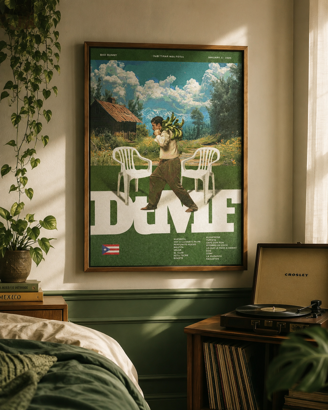 Bad Bunny Debí Tirar Más Fotos Album | Unframed Bedroom album cover poster print wall art decor