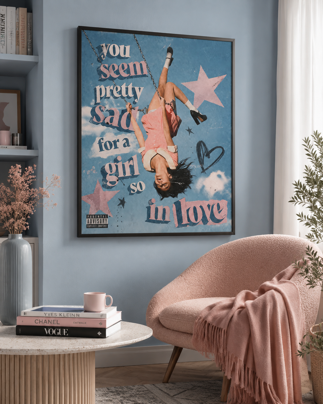 Olivia Rodrigo Pretty Isn’t Pretty Lyric | Unframed Bedroom album cover poster print wall art decor