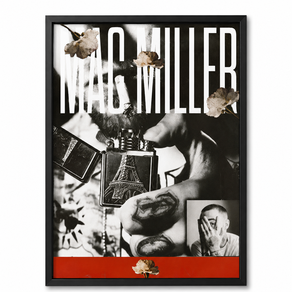 Mac Miller Collage  | Unframed Bedroom Wall Art album cover poster print wall art decor