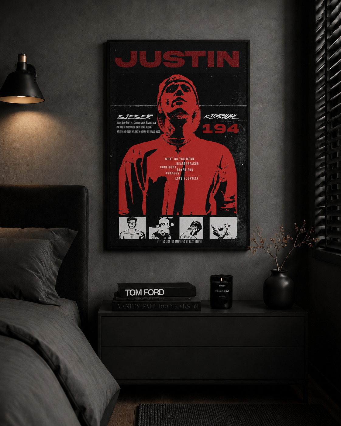 Justin Bieber Justin Timberlake Concert   - Premium Canvas , Music Fan Decor album cover poster print wall art decor