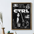 SZA CTRL Black and White Vintage Collage Poster poster wall art print room decor