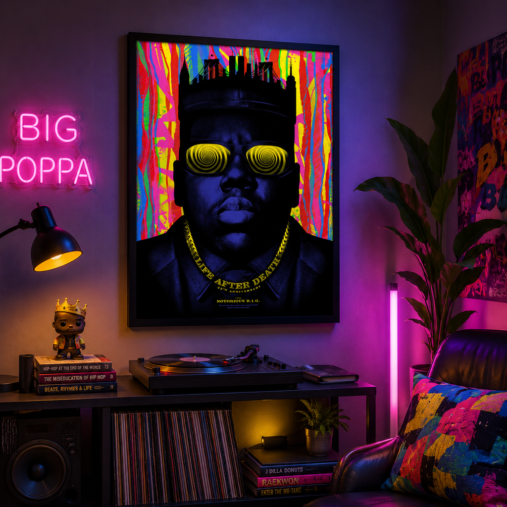 The Notorious B.I.G. Life After Death 25th Anniversary  | Unframed Bedroom Wall Art album cover poster print wall art decor