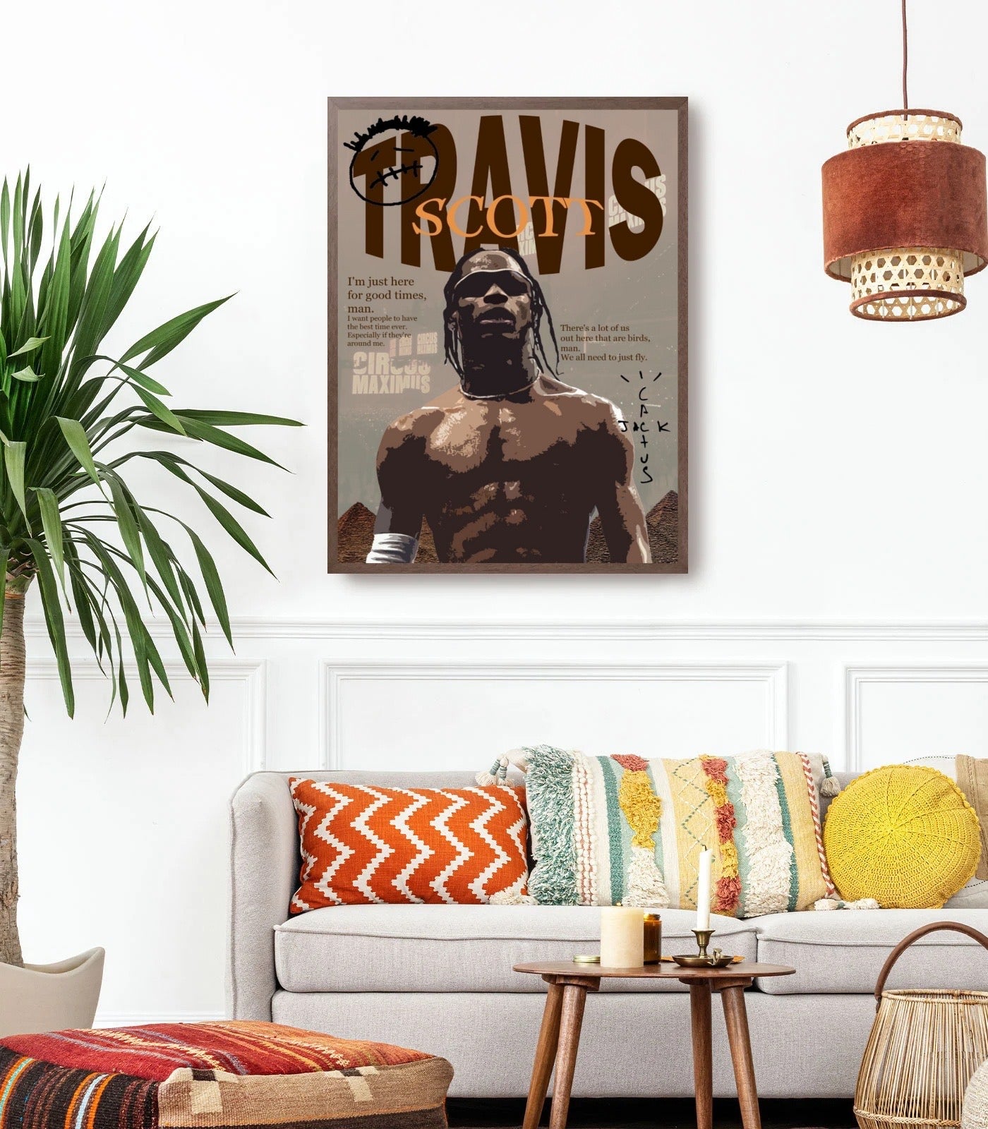 Travis Scott Circus Maximus Portrait album cover poster print wall art decor