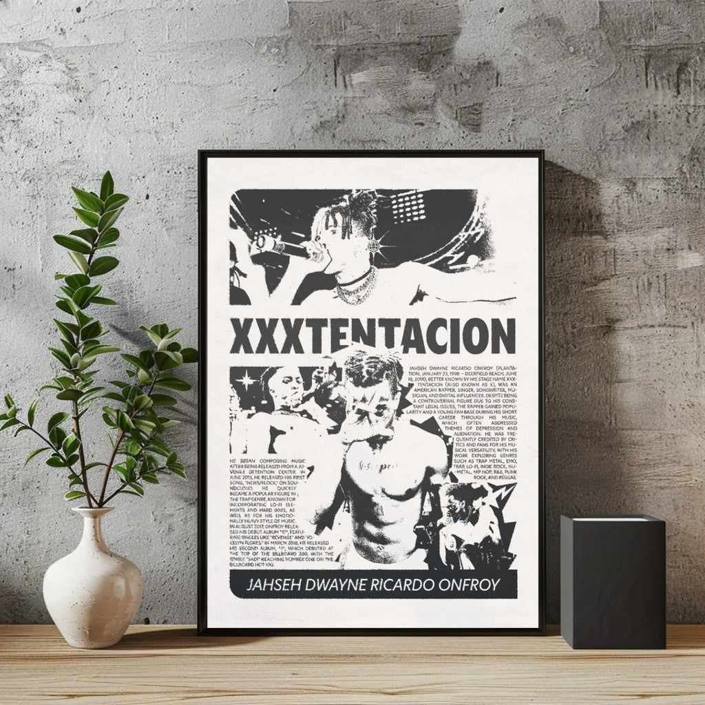 XXXTentacion XXXTENTACION Biography & Timeline Visual Art album cover poster print wall art decor