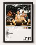 Mac Miller K.I.D.S. Tracklist Poster | Unframed Bedroom Wall Art