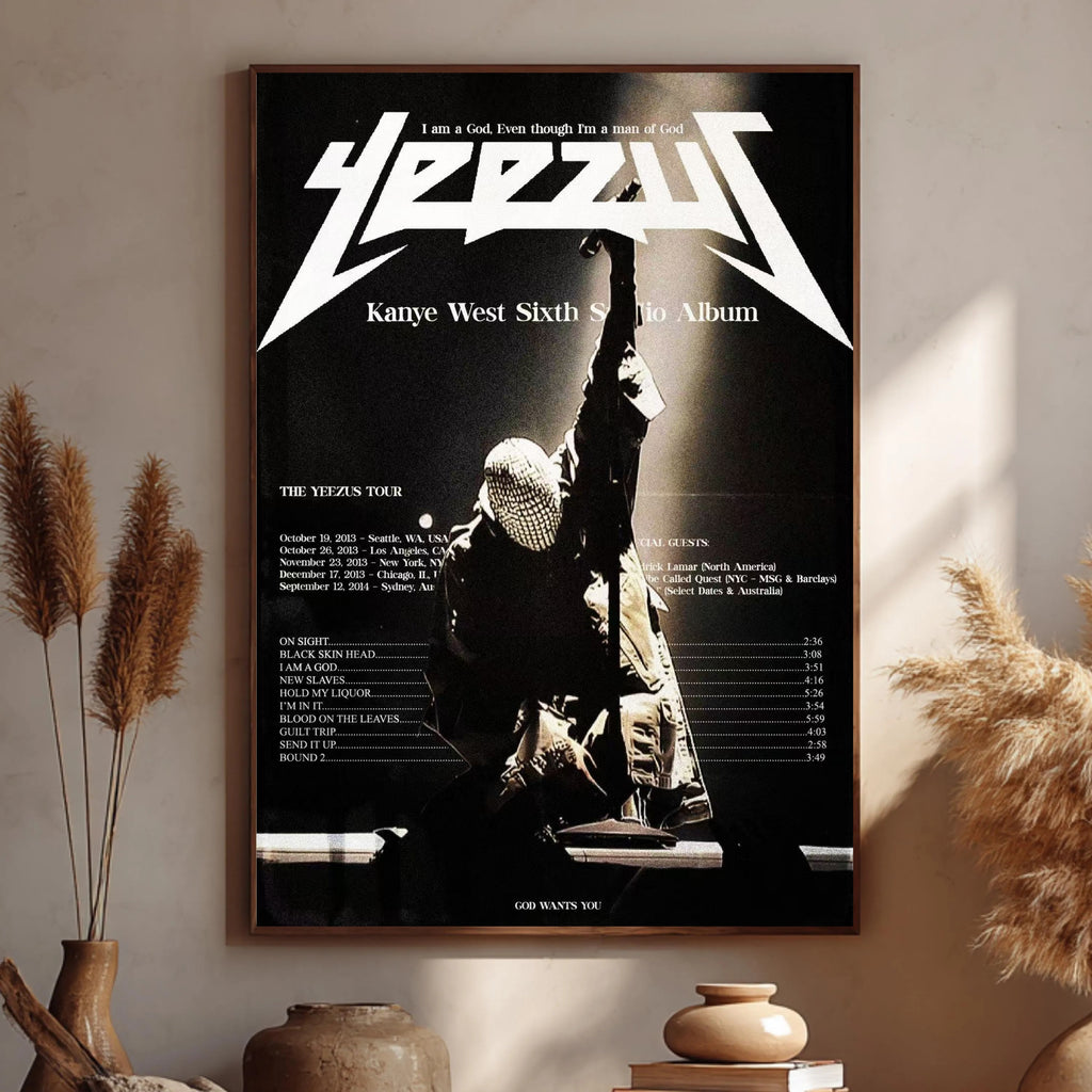 Kanye West Yeezus Tour Wall Art Print album cover poster print wall art decor